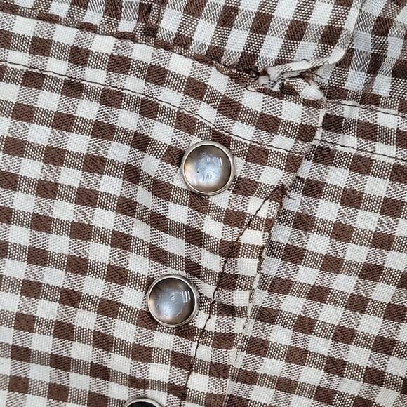 Vintage 70s Dickson-Jenkins Shirt XL 23x32 Western Check USA - Picture 2 of 10
